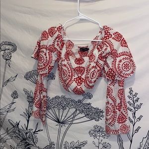 Cropped top- off the shoulder